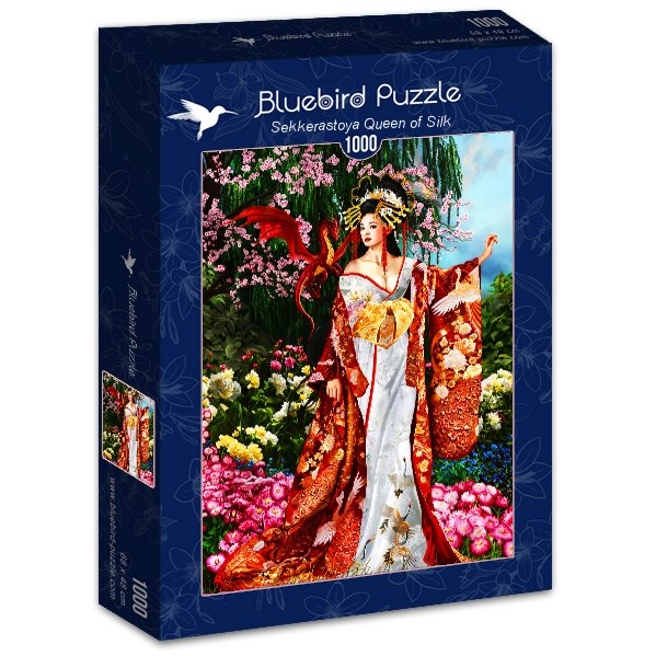 Bluebird Puzzle (70425) - Nene Thomas: "Sekkerastoya Queen of Silk" - 1000 piezas