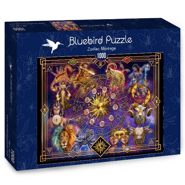 Bluebird Puzzle (70123) - Ciro Marchetti: "Zodiac Montage" - 1000 piezas