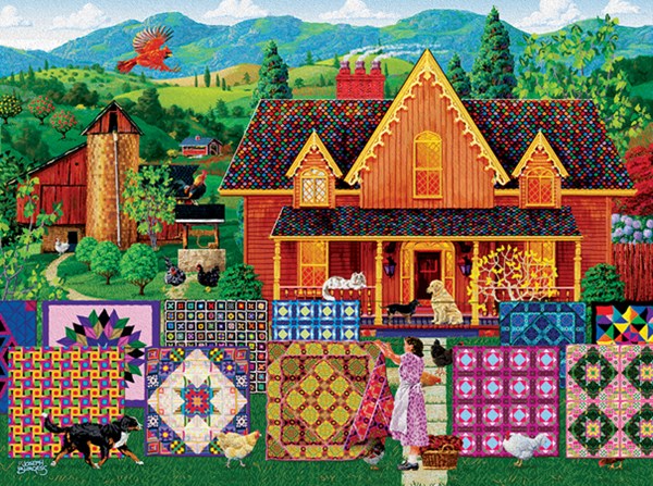 SunsOut (38844) - Joseph Burgess: "Morning Day Quilt" - 1000 piezas