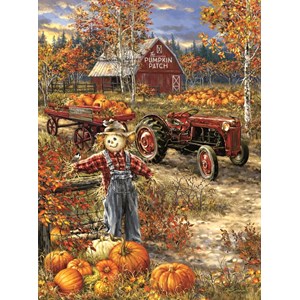 SunsOut (57144) - Dona Gelsinger: "The Pumpkin Patch Farm" - 1000 piezas