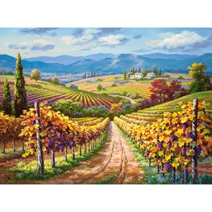 Castorland (300587) - "Vineyard hill" - 3000 piezas