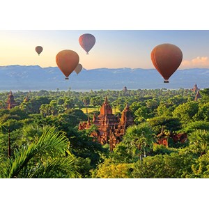 Schmidt Spiele (58956) - "Hot Air Balloons Mandalay Myanmar" - 1000 piezas
