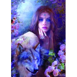 Bluebird Puzzle (70172) - Bente Schlick: "Midnight Rose" - 1000 piezas