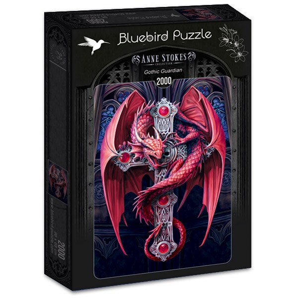 Bluebird Puzzle (70439) - Anne Stokes: "Gothic Guardian" - 2000 piezas