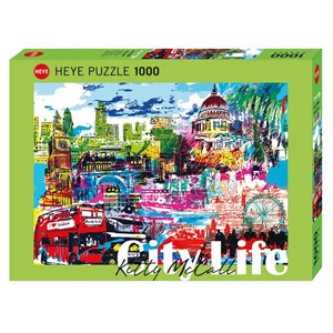 Heye (29682) - Kitty McCall: "I Love London!" - 1000 piezas