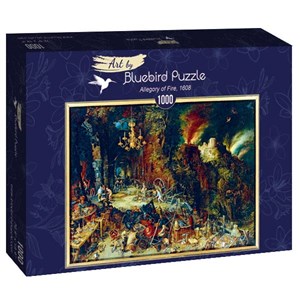 Bluebird Puzzle (60091) - Pieter Brueghel the Elder: "Allegory of Fire, 1608" - 1000 piezas