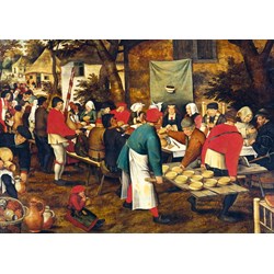 Bluebird Puzzle (60025) - Pieter Brueghel the Younger: "Peasant Wedding Feast" - 1000 piezas