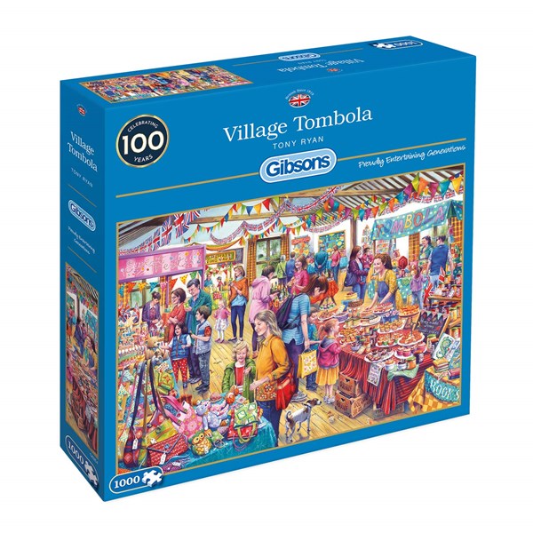 Gibsons (g6254) - Tony Ryan: "Village Tombola" - 1000 piezas