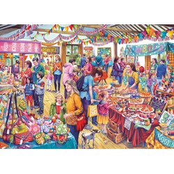 Gibsons (g6254) - Tony Ryan: "Village Tombola" - 1000 piezas