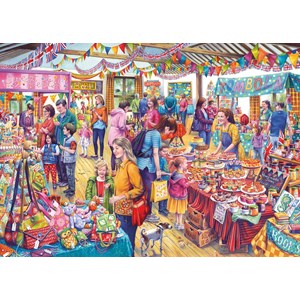 Gibsons (g6254) - Tony Ryan: "Village Tombola" - 1000 piezas