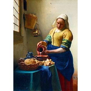Bluebird Puzzle (60066) - Johannes Vermeer: "The Milkmaid, 1658" - 1000 piezas