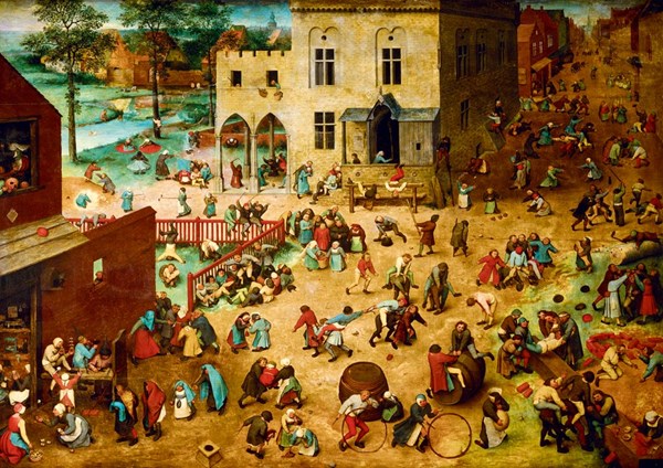 Bluebird Puzzle (60034) - Pieter Brueghel the Elder: "Children's Games, 1560" - 1000 piezas