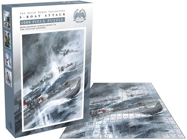 Zee Puzzle (26237) - Keith Burns: "S-Boat Attack" - 1000 piezas
