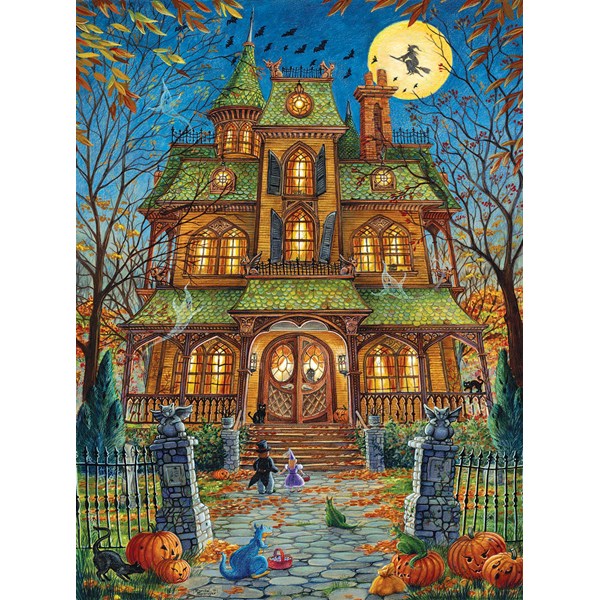 SunsOut (15515) - Randal Spangler: "The Trick or Treat House" - 1000 piezas