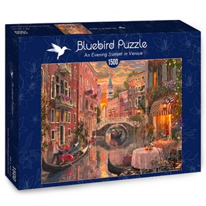 Bluebird Puzzle (70115) - "An Evening Sunset in Venice" - 1500 piezas