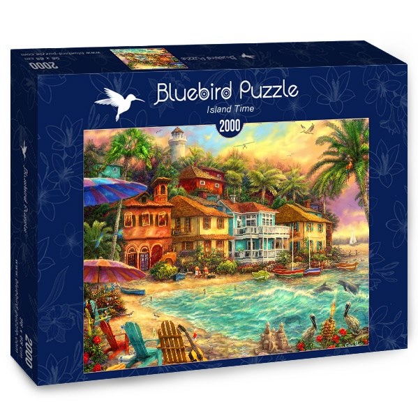 Bluebird Puzzle (70208) - Chuck Pinson: "Island Time" - 2000 piezas