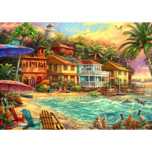 Bluebird Puzzle (70208) - Chuck Pinson: "Island Time" - 2000 piezas