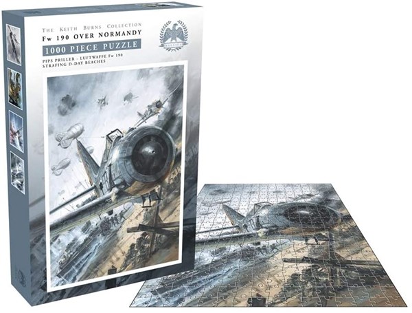 Zee Puzzle (26235) - Keith Burns: "FW 190 Over Normandy" - 1000 piezas