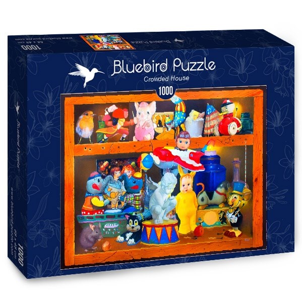 Bluebird Puzzle (70421) - Gabriel Gressie: "Crowded House" - 1000 piezas