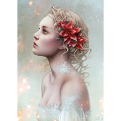 Nathan (87628) - Cris Ortega: "Poinsettia" - 1000 piezas