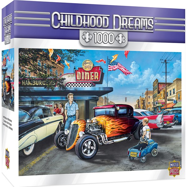 MasterPieces (71811) - "Hot Rods and Milkshakes" - 1000 piezas