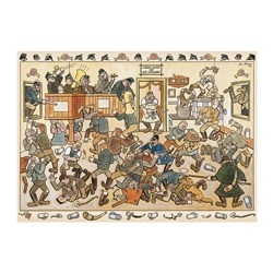 Dino (53244) - Josef Lada: "Fight in a Pub" - 1000 piezas