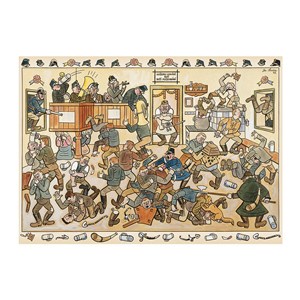 Dino (53244) - Josef Lada: "Fight in a Pub" - 1000 piezas