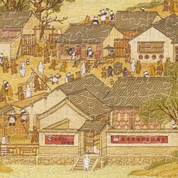 Pintoo (h1906) - "Bears Along The River During The Qingming Festival" - 2000 piezas
