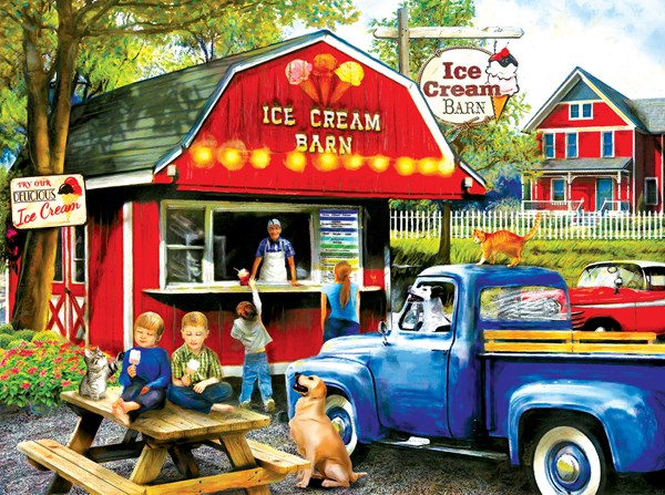 SunsOut (28858) - Tom Wood: "The Ice Cream Barn" - 1000 piezas
