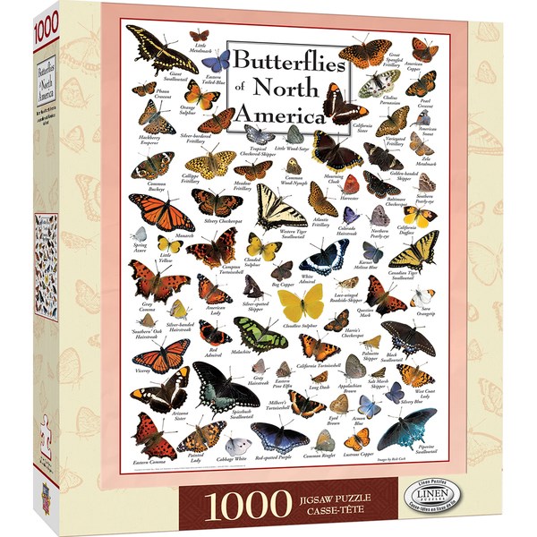 MasterPieces (71971) - "Butterflies of North America" - 1000 piezas