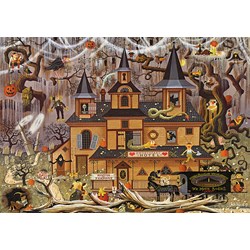 Buffalo Games (3872) - Charles Wysocki: "Trick or Treat Hotel" - 500 piezas