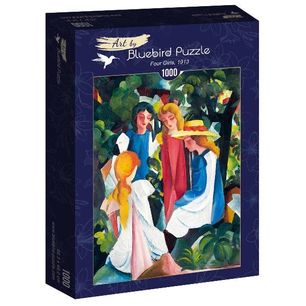 Bluebird Puzzle (60082) - August Macke: "Four Girls, 1913" - 1000 piezas