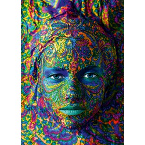 Bluebird Puzzle (60010) - "Face Art, Portrait of woman" - 1000 piezas