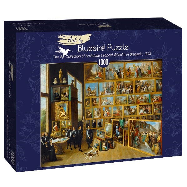 Bluebird Puzzle (60054) - David Teniers the Younger: "The Art Collection of Archduke Leopold Wilhelm in Brussels, 1652" - 1000 piezas
