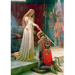 Bluebird Puzzle (60071) - Edmund Blair Leighton: "The Accolade, 1901" - 1000 piezas