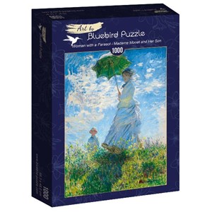 Bluebird Puzzle (60039) - Claude Monet: "Woman with a Parasol, Madame Monet and Her Son" - 1000 piezas