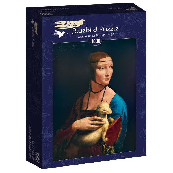 Bluebird Puzzle (60012) - Leonardo Da Vinci: "Lady with an Ermine, 1489" - 1000 piezas