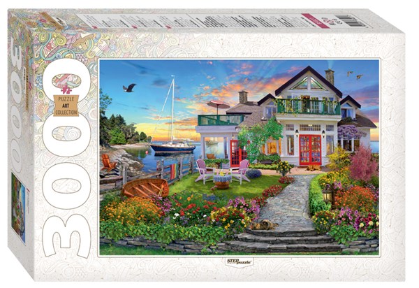 Step Puzzle (85021) - "House by the bay" - 3000 piezas