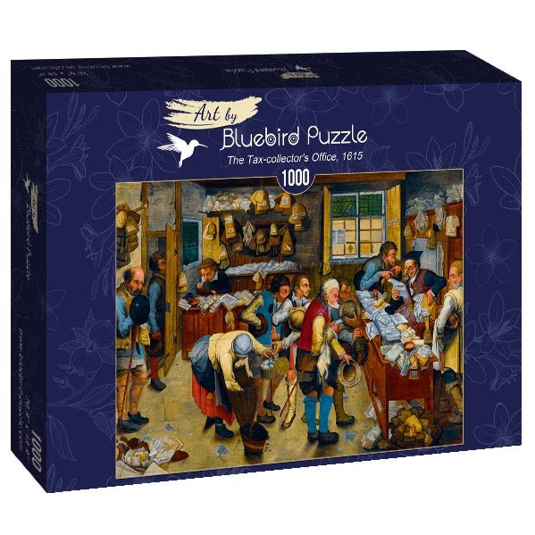 Bluebird Puzzle (60085) - Pieter Brueghel the Younger: "The Tax-collector's Office, 1615" - 1000 piezas