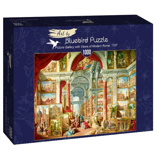 Bluebird Puzzle (60075) - Giovanni Paolo Panini: "Picture Gallery with Views of Modern Rome, 1757" - 1000 piezas