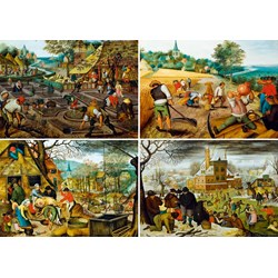 Bluebird Puzzle (60020) - Pieter Brueghel the Younger: "The Four Seasons" - 1000 piezas