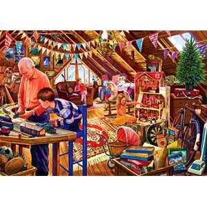Bluebird Puzzle (70433) - Steve Crisp: "Attic Playtime" - 1500 piezas