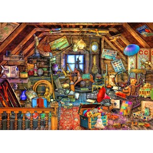 Bluebird Puzzle (70434) - Aimee Stewart: "Hidden Object Attic" - 1500 piezas