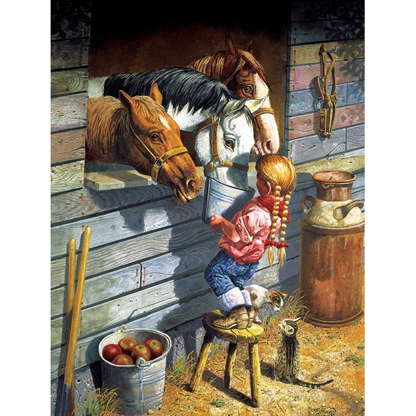 SunsOut (36048) - Don Crook: "Working Girl" - 500 piezas