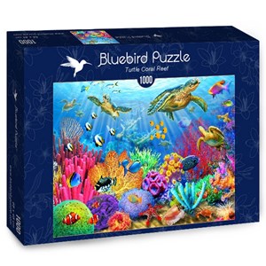 Bluebird Puzzle (70159) - Adrian Chesterman: "Turtle Coral Reef" - 1000 piezas