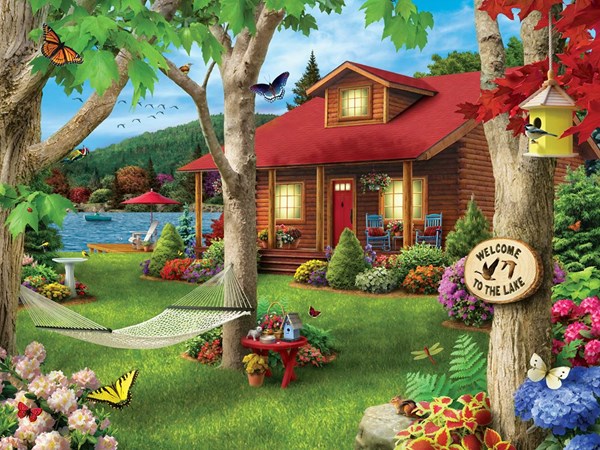 MasterPieces (31574) - Alan Giana: "Lakeside Retreat" - 750 piezas