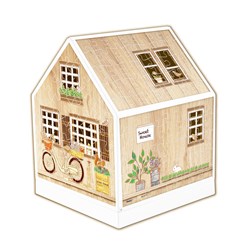 Pintoo (r1005) - "House Lantern, Little Wooden Cabin" - 208 piezas