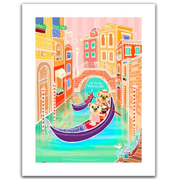 Pintoo (h1537) - "Romantic Vacations, Venice" - 300 piezas