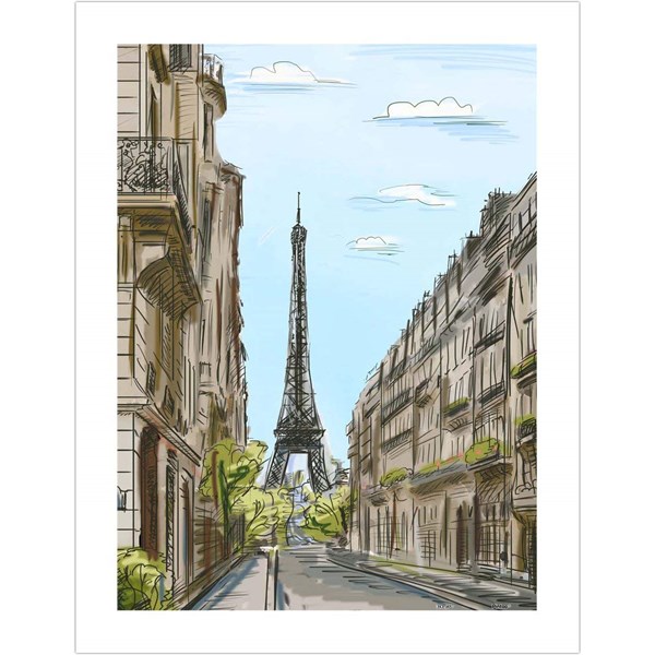Pintoo (h1524) - "Street in Paris, France" - 300 piezas