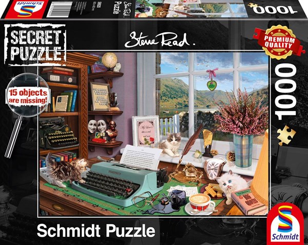 Schmidt Spiele (59920) - Steve Read: "At the Desk" - 1000 piezas